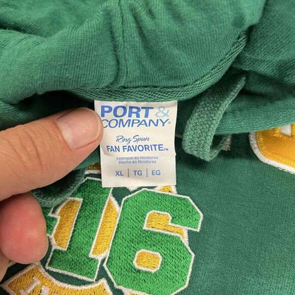 Indianapolis Firefighters Local 416 Hoodie Mens XL Green Pullover Port & Company - Picture 4 of 7
